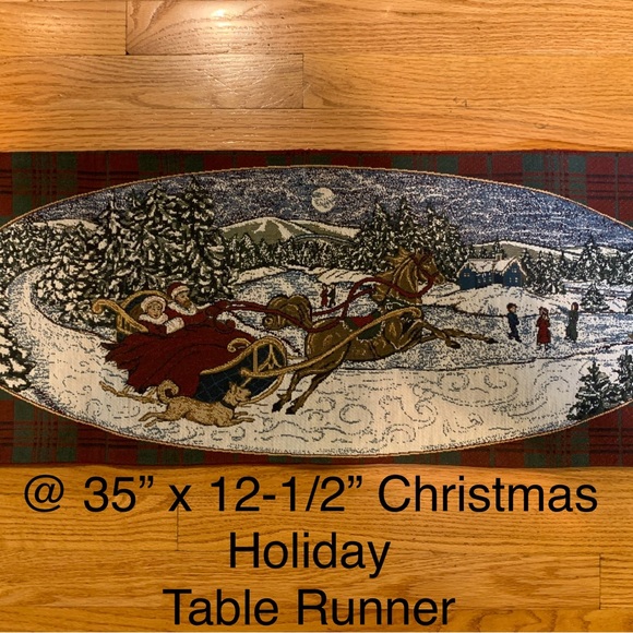 🎄Bundle of Christmas Items Includes Table Runner, Book, Ornaments, Jingle Bells - Picture 4 of 8